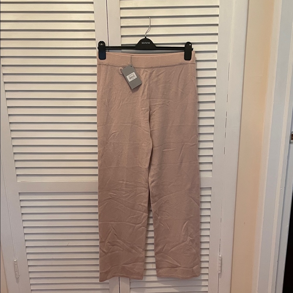 Nwt Neiman Marcus 100% cashmere knit pants size L